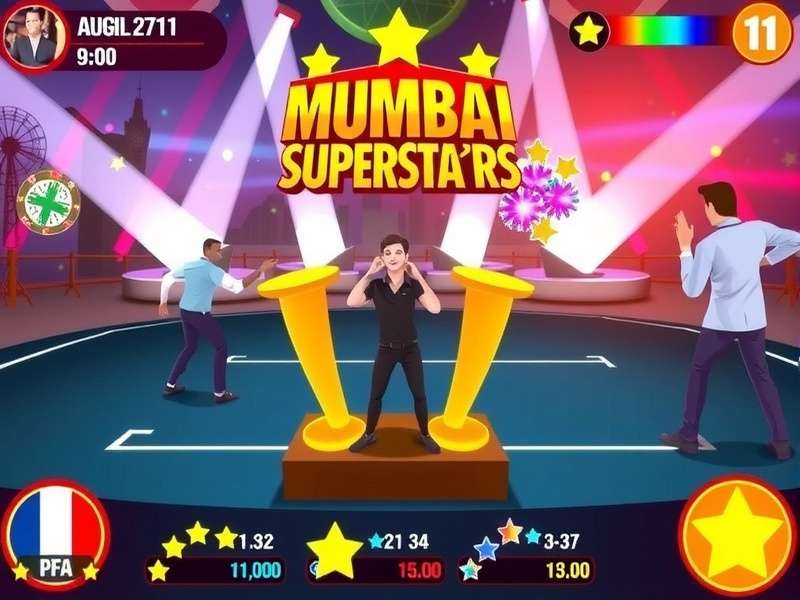 Mumbai Superstars game screenshot showing Bollywood-style action